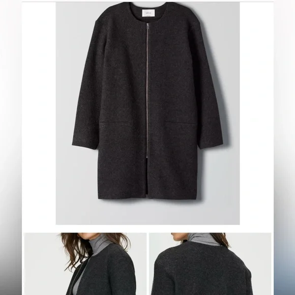 Wilfred Coat—- Branville size small——light grey. - Picture 2 of 3